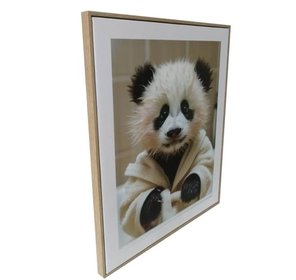 Veggkunst WALLY 40x50cm, baby panda