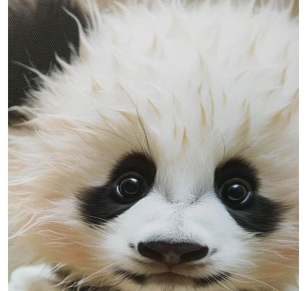 Veggkunst WALLY 40x50cm, baby panda