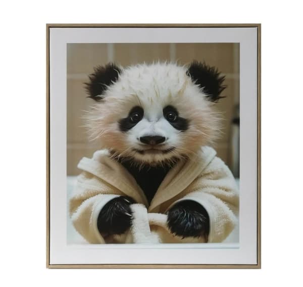 Veggkunst WALLY 40x50cm, baby panda