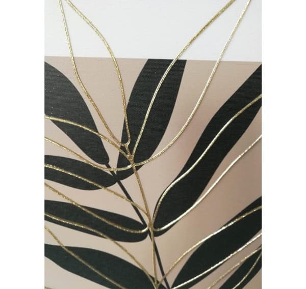 Wall art WALLY 40x50cm, decorative leaf 1