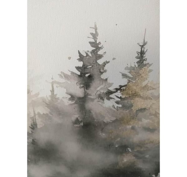 Wall art WALLY 30x90cm, fir forest