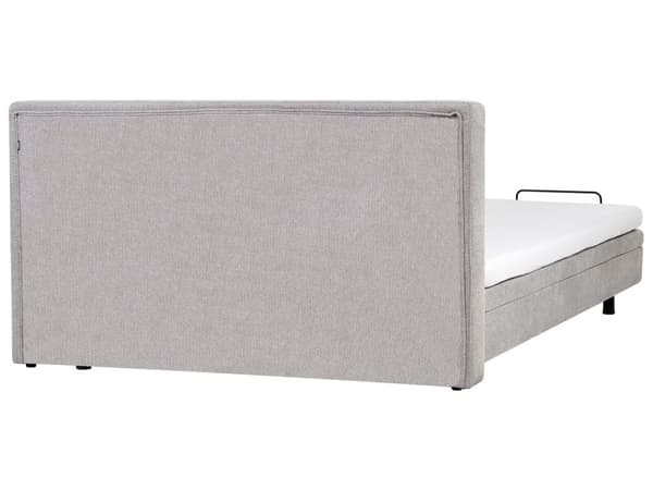Elektrisk Seng Lys Grå Polstret 180 x 200 cm Justerbar med fjernkontroll Sengegavl Moderne Minimalistisk Soverom