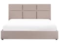 Miniatyrbillede 5 af 11: Seng Taupe Polyester 180 x 200 cm Moderne To Mands Seng med Opbevaring Blød Sengegavl Dobbeltseng Sengeramme Retro Design