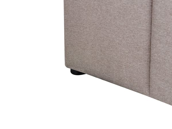 Seng Taupe Polyester 180 x 200 cm Moderne To Mands Seng med Opbevaring Blød Sengegavl Dobbeltseng Sengeramme Retro Design