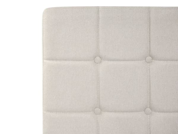 Elevationsseng Lys beige Polyester 160 x 200 cm Elektrisk Dobbelt Justerbar Seng med Fjernbetjening Sengeramme med Gavl To Mands