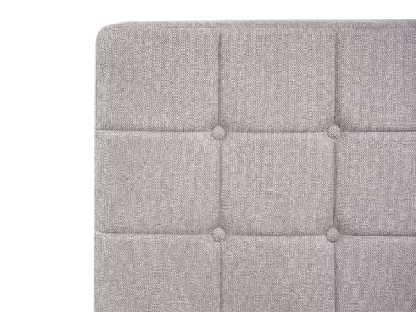 Elevationsseng Lysegrå Polstret 80 x 200 cm Bedste Enkelt Børneseng med Madras Elevation Elektrisk Justerbar Quiltet Sengegavl Soveværelse