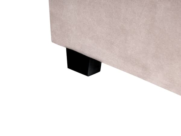 Vandseng Taupe Velour 180 x 200 cm Dekorativ Moderne To Mands Blød Sengegavl Dobbeltseng Sengeramme Vandmadras Design Stofseng