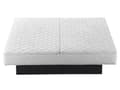 Miniatyrbillede 11 af 11: Vandseng Off White Velour 180 x 200 cm Dekorativ Moderne To Mands Blød Sengegavl Dobbeltseng Sengeramme Vandmadras Design Stofseng