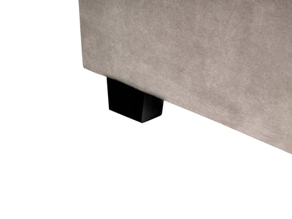 Vandseng Taupe Velour 160 x 200 cm Dekorativ Moderne To Mands Blød Sengegavl Dobbeltseng Sengeramme Vandmadras Design Stofseng