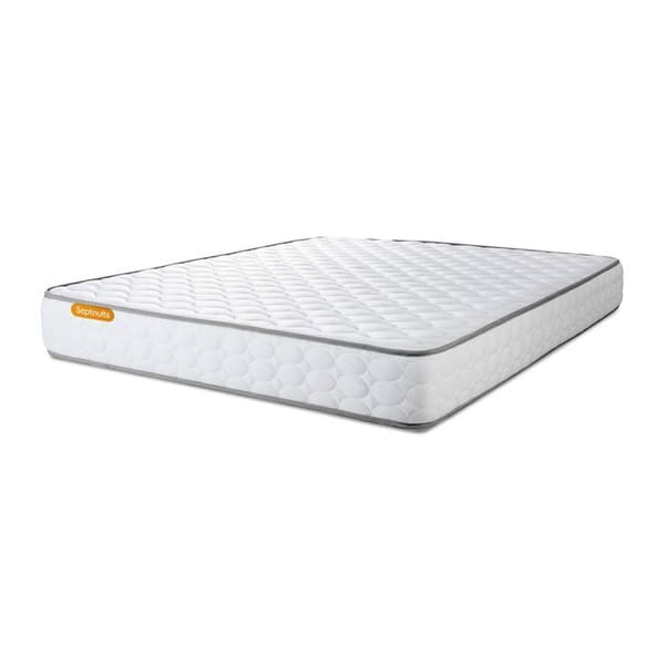 Sängram med madrass 140x190 Memo Minnesskum - 20 cm - Mycket fast - vit sängram kit