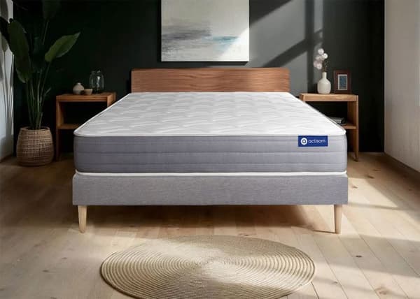 Madrass- och boxspringset 150x190 cm - Actiflex Dream - Boxspringkit Grå
