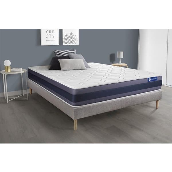 Sängset madrass 180x200 Actiflex morpho - 24 cm - Balanserad - grå sängbotten kit