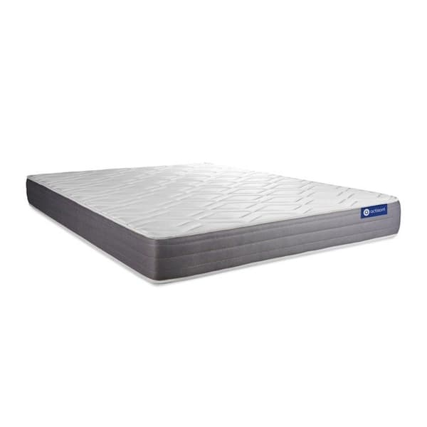 Sängpaket madrass 200x200 Actimemo dream - 22 cm - Medium-fast - grå sängbottenkit + 2 kuddar + täcke