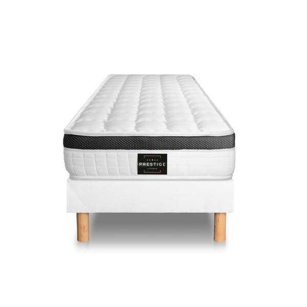Ensemble Supérieur 90 x 190 cm sängram Kit Vit