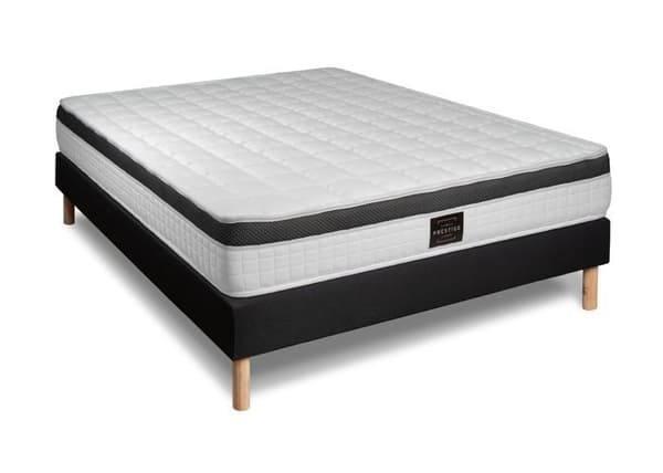 Ensemble Supérieur 160 x 200 cm sängram Kit Svart