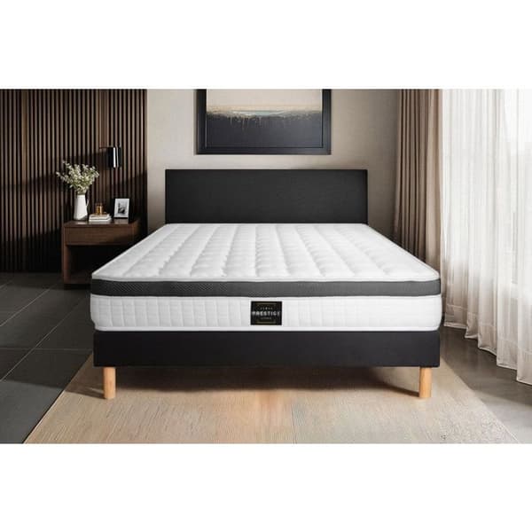Ensemble Supérieur 160 x 200 cm sängram Kit Svart