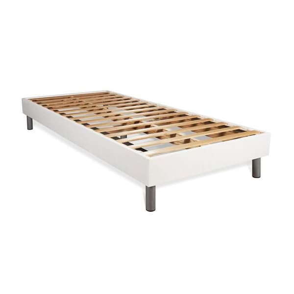 BodyFit Memory Foam 90x200 Madrassbotten Set - 24 cm - Fast - Vit Kit Botten - KROPPSVÅRD