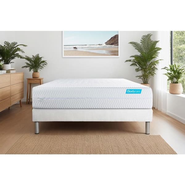 Sänggavel och madrass - BODY CARE - BIOCARE - 140x200 cm - Minnesskum - 26 cm tjock.