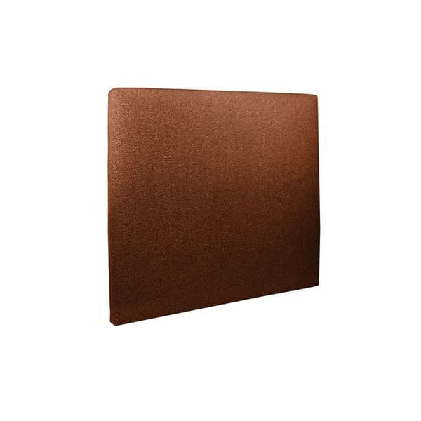 Säng 150x190cm - Terrakotta - Tapetserad sänggavel i bouclette - Massivt trä - Modern Skandinavisk stil