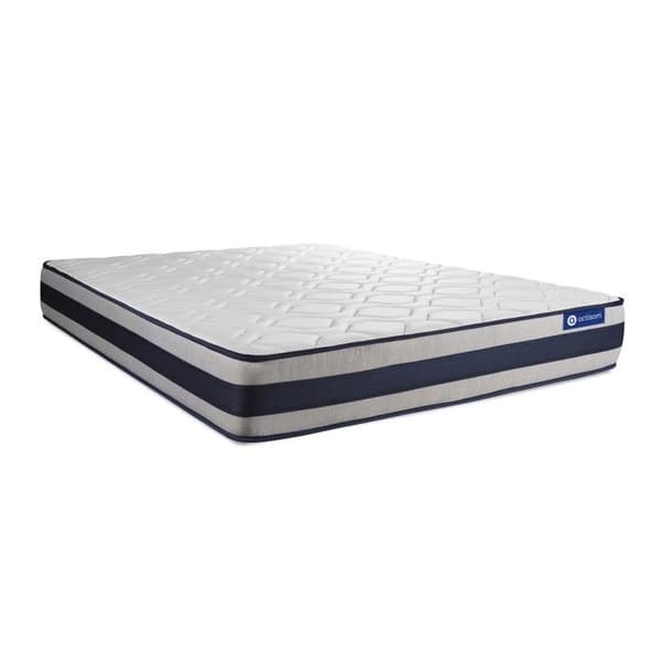 Sängset madrass 160x200 Actilatex ergo - 24 cm - Fast - sängbotten kit grå