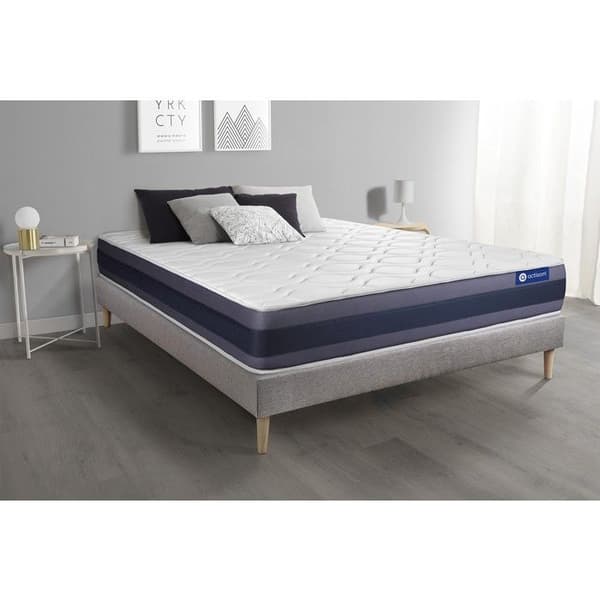 Sängpaket madrass 140x190 Actimemo morpho - 24 cm - Balanserad - grå sängbotten kit