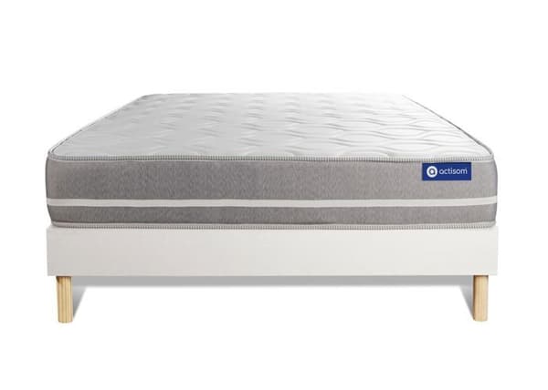 Actimemo touch 200x200 madrassbotten i memoryskum - 20 cm - Balanserad - Vit setbotten