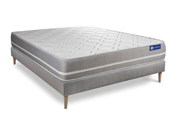 ACTIMEMO TOUCH 120x200 Memory Foam Madrass Set 3 Komfortzoner + KIT Grå Bas 120 x 200 cm Grå