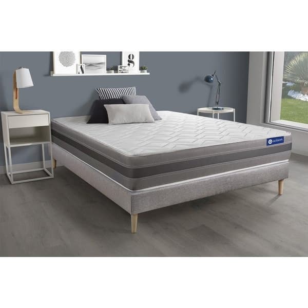 Actiflex relax 140x200 madrassbottelset - 24 cm - Medium fast - grå kitbotten
