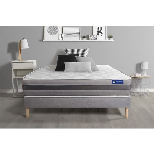 Actimemo relax 180x200 madrassbottelset - 24 cm - Medium fast - grå kitbotten
