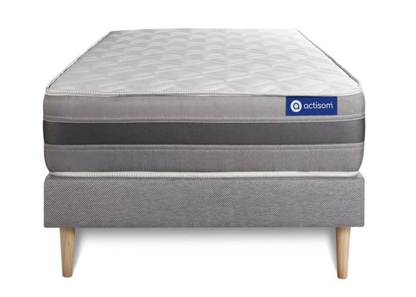 ACTIMEMO RELAX madrassset i memoryskum 80x190 cm Maxitjocklek 5 komfortzoner + 80 x 190 cm Grå botten