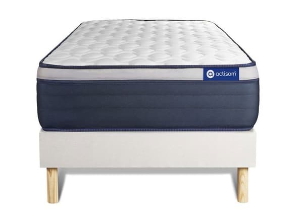 ACTIMEMO MAX Memory Foam madrassset 80x200 cm Maximal tjocklek 7 komfortzoner + 80 x 200 cm Vit botten