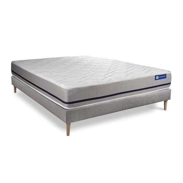 Actimemo soft 180x200 madrassbottelset - 20 cm - Medium fast - grå kitbotten