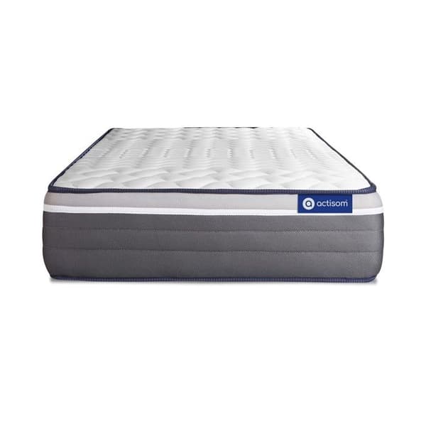 Set madrass ACTIFLEX PLUS 120x190 Resår i påse + Minnesform Maxi tjocklek 7 zoner c 120 x 190 cm Grå