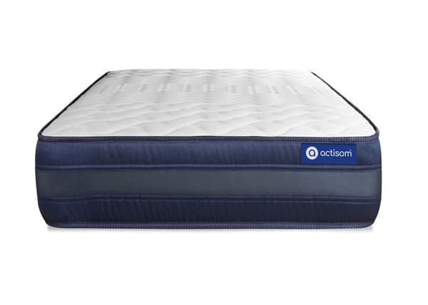 ACTILATEX TECH 80x200 madrassset i memoryskum, maxitjocklek, 5 komfortzoner + K-bas 80 x 200 cm, vit