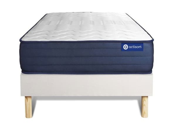 ACTILATEX LIFE 80x200 latex- och memoryskummadrassset 5 komfortzoner + KIT vit 80 x 200 cm vit botten