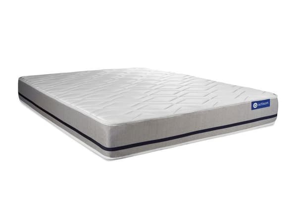 Ensemble madrass 120x200 ACTILATEX SOFT 3 komfortzoner + sängram KIT vit 120 x 200 cm Vit