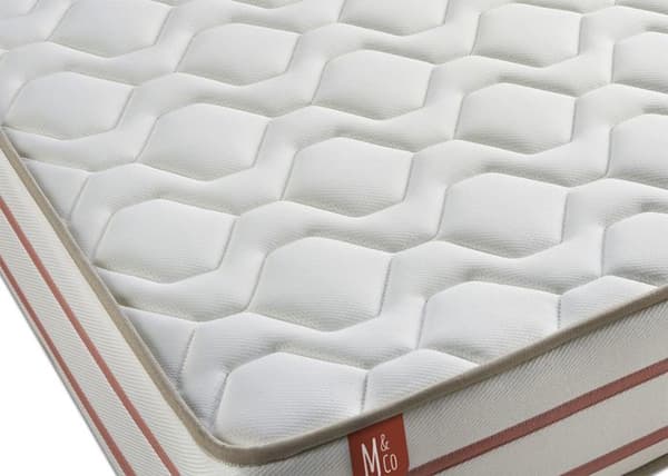 LE DOUX Set 90x200cm Memory foam 3 komfortzoner - Tjocklek 24cm + Vit kitbotten - Marmottes&amp;Co