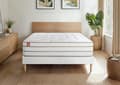 Miniatyrbild 2 av 4: LE DOUX Set 90x200cm Memory foam 3 komfortzoner - Tjocklek 24cm + Vit kitbotten - Marmottes&amp;Co