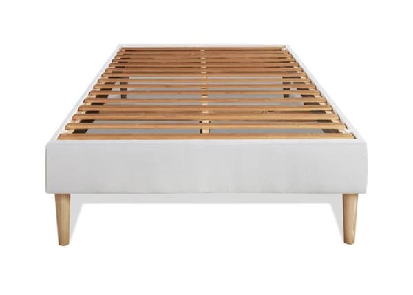 Ensemble LE DOUILLET 90x200cm Minnesfoam BioVisco - Maxi tjocklek 26cm + sängbotten kit Vit