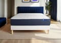 Miniatyrbild 1 av 6: Sammetsängsset 180x200 Actimemo sleep Memory foam - 22 cm - Balanserad - sängbsset Vit