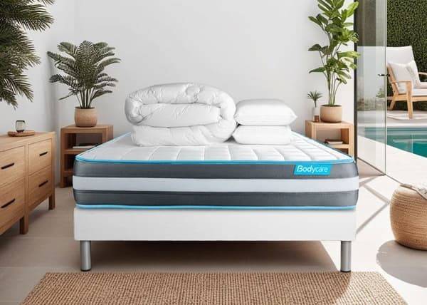 Sängpaket madrass 160x200 Bodyform Memory Foam - BODY CARE - Pack redo för att sova
