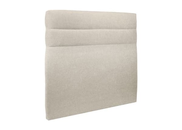 Säng 200x200cm med sänggavel tyglinjer och sängbotten kit Ljus beige - Totalhöjd: 29cm