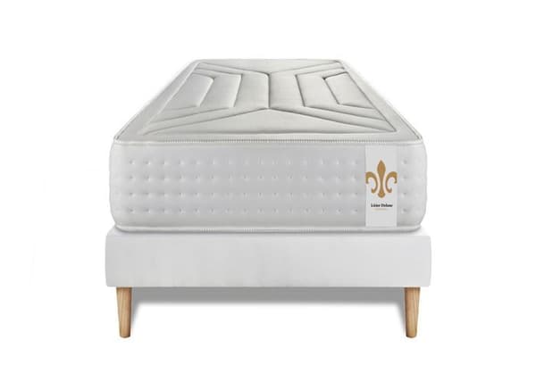 Ensemble Vingt-Quatre - Vit - 90 x 200 cm - Fast - Säckade fjädrar - Minnesskum