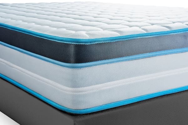 Ensemble sängbotten madrass 140x190 BodyFit Minnesskum - 24 cm - Fast - sängbotten kit grå