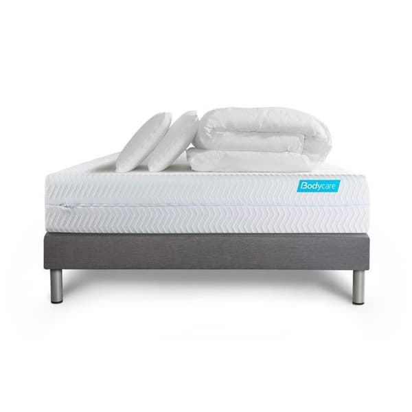 160x200 Biocare Memory Foam Madrassbotten Set - 26 cm - Balanced - Grå Kit Botten + 2 Kuddar + Täcke