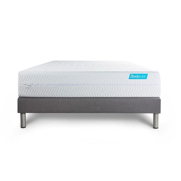 Sänggavel och madrass 140x190 Biocare Minnesform - 26 cm - Balanserad - sänggavel kit grå