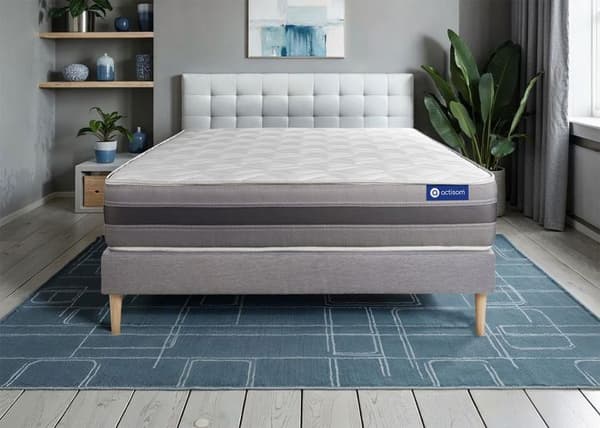 Madrass- och boxspringset 140x220 cm - Actiflex Relax - Boxspringkit Grå