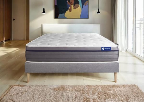Actimemo Zen 90x190 madrass- och bäddset - 26 cm - Balanserad - grå kitbotten