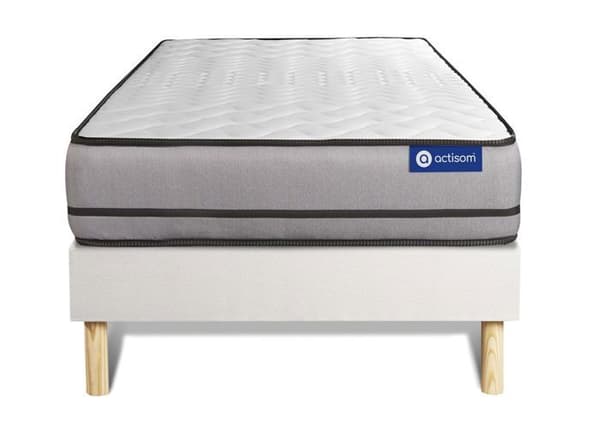 ACTILATEX madrassset 80x190cm 2 sidor med MEMORY FORM + LATEX 3 komfortzoner + K-botten 80 x 190 cm Vit