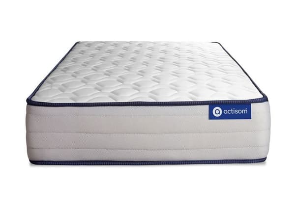 Ensemble sängbotten madrass 90x190 Actiflex form - 22 cm - Fast - sängbotten kit grå
